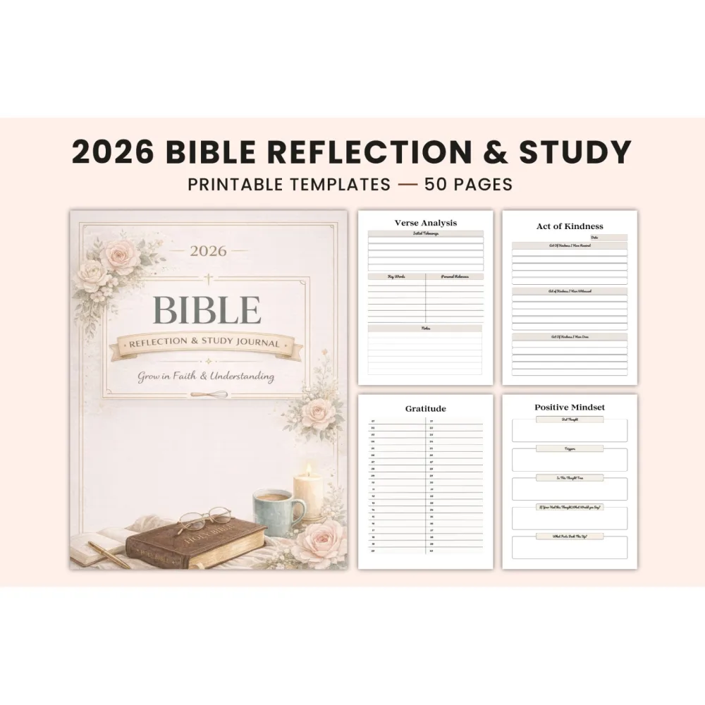 Bible Reflection Study Journal
