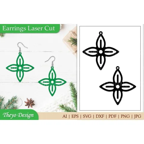 Laser Cut Earrings SVG Bundle