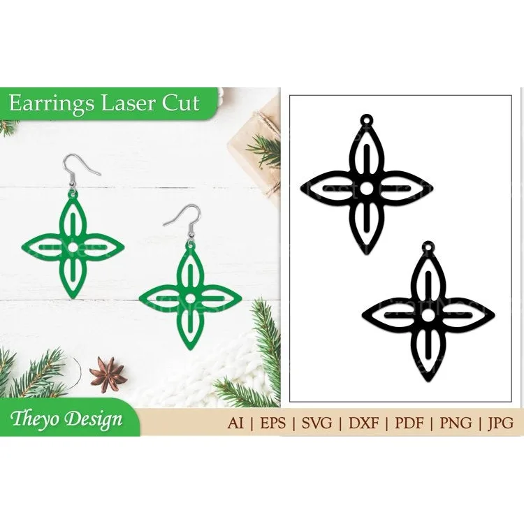 Laser Cut Earrings SVG Bundle