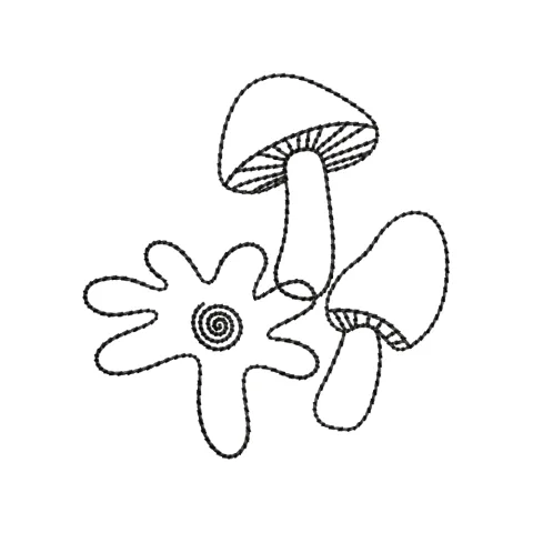 Nature Food Embroidery Design