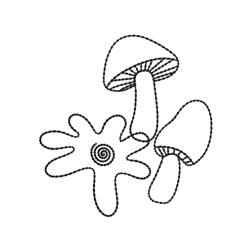 Nature Food Embroidery Design