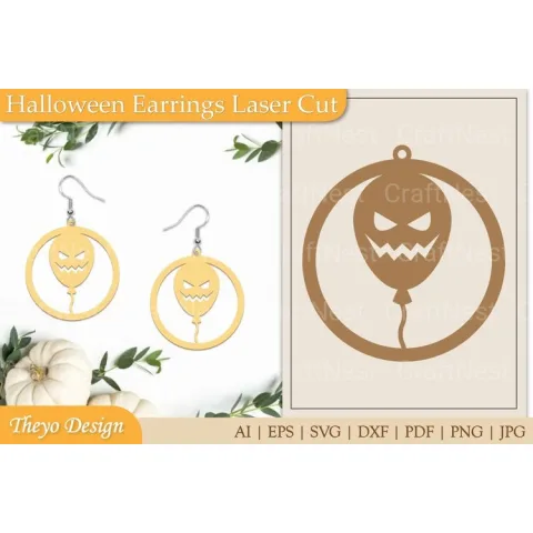 Halloween Earrings SVG Bundle
