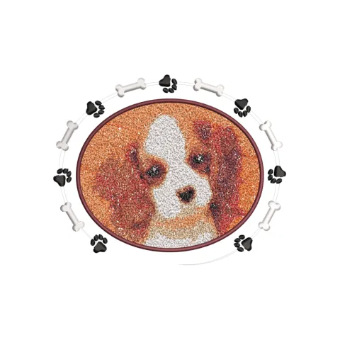 Puppy Runstitch Embroidery Design