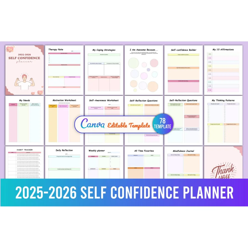 Self Confidence Planner