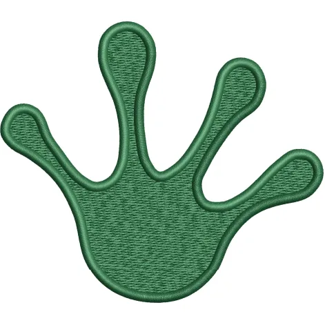 Frog Foot Embroidery Design