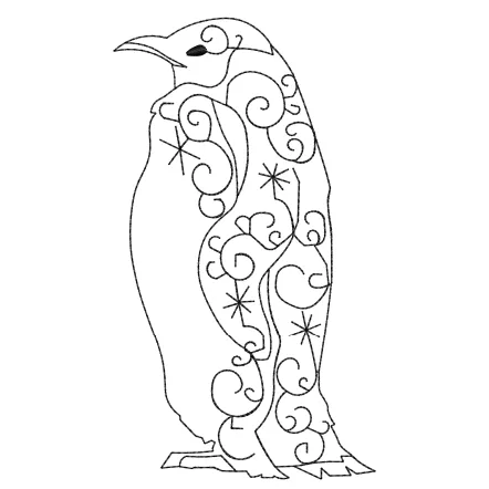 Penguin Embroidery Design