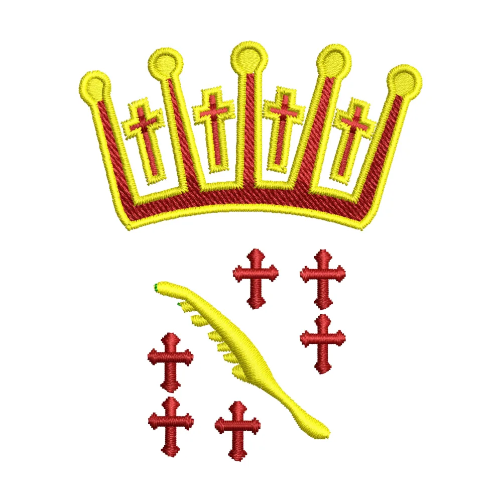 Cross S King Embroidery Design