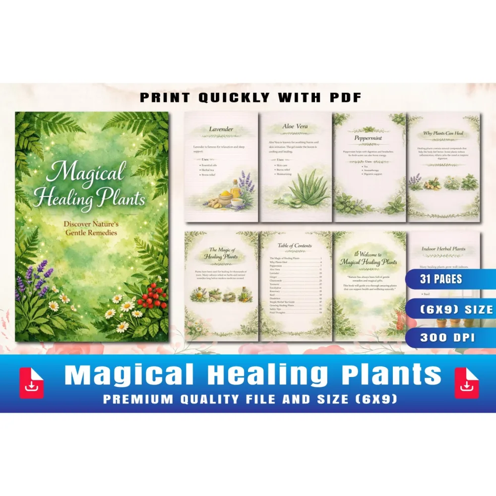 Magical Healing Plants Planner