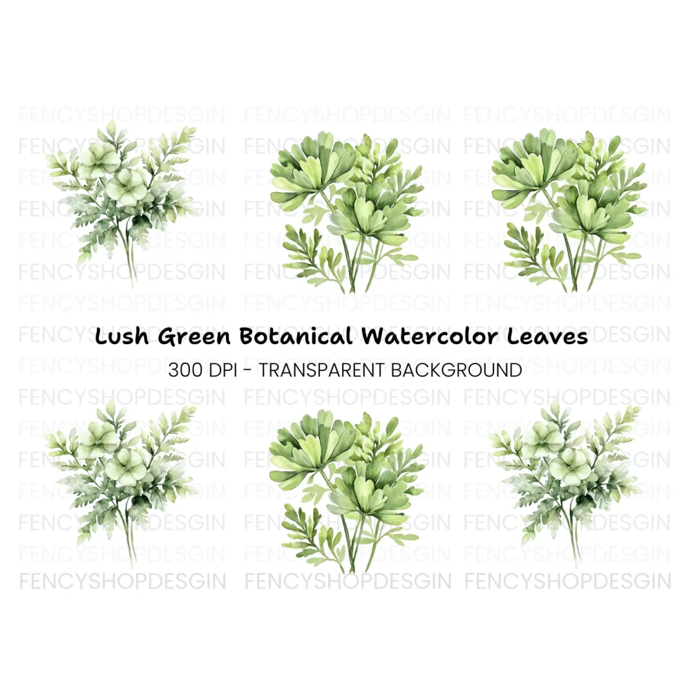 Greenery Clipart Bundle