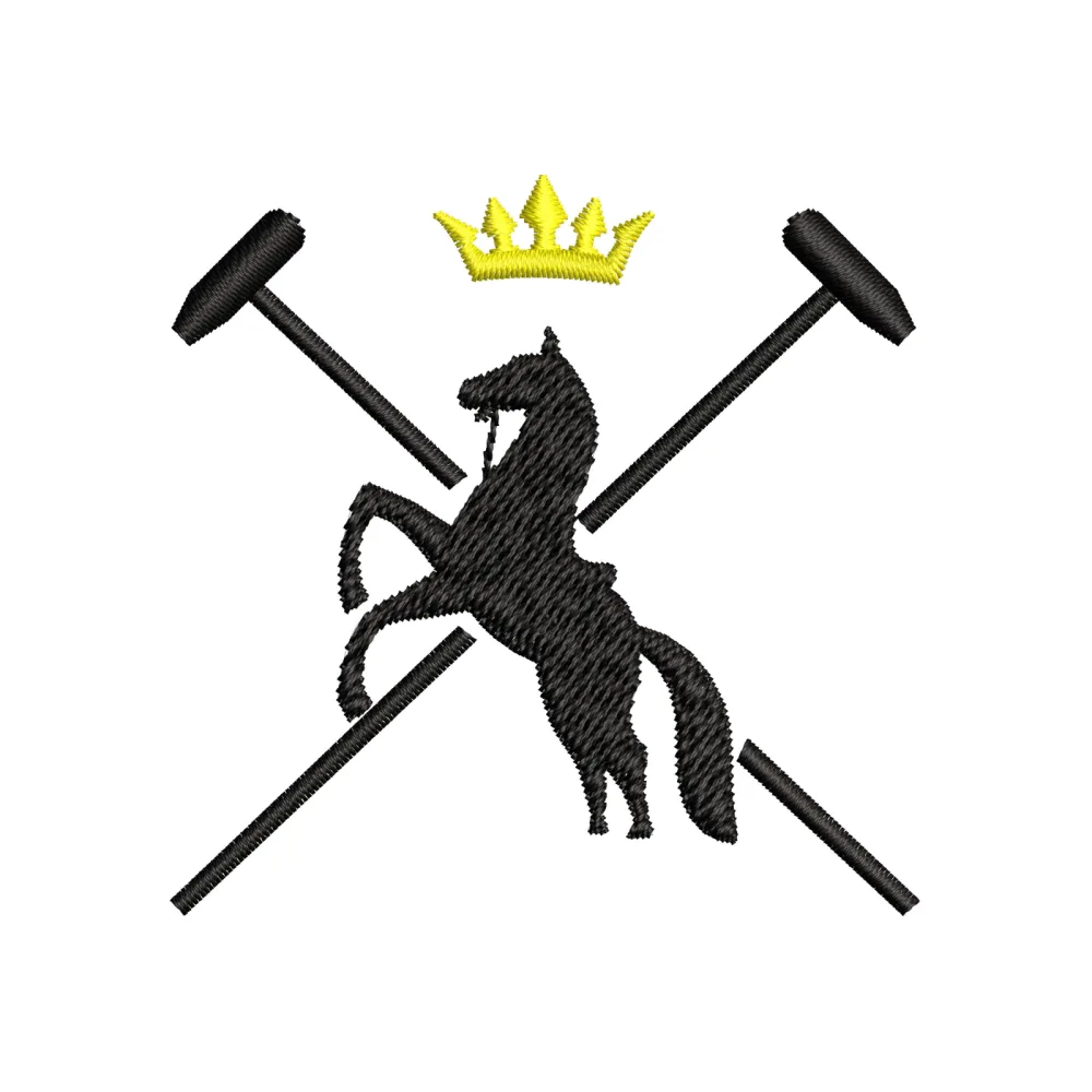 Horse King Embroidery Design