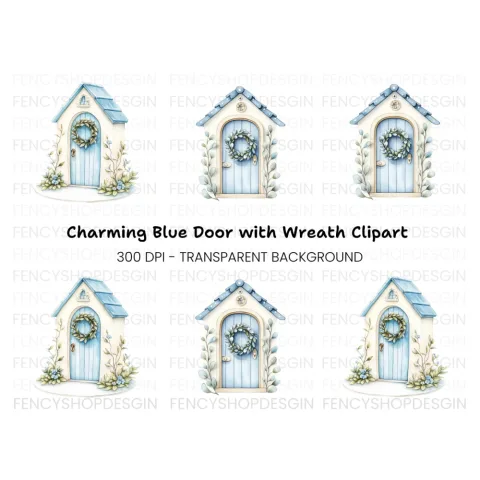 Enchanted Fairy Door Clipart Bundle