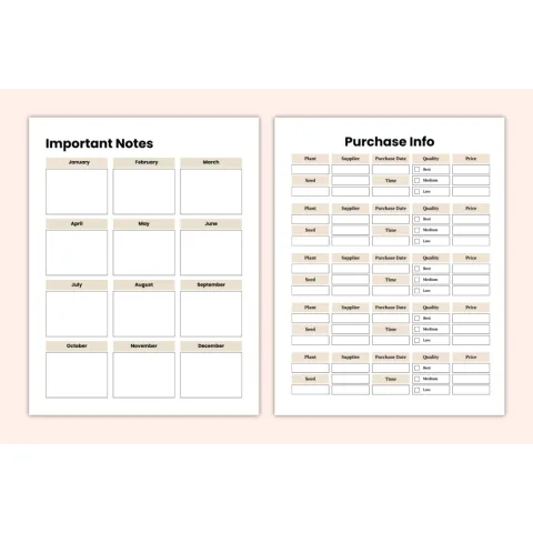 Seed Plant Growth Planner Guide
