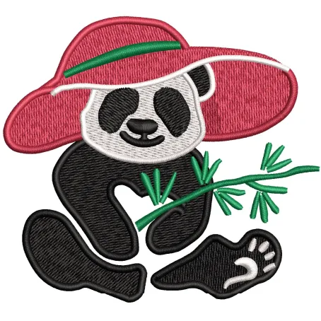 Panda Embroidery Design