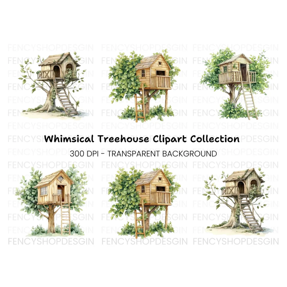 Treehouse Clipart Bundle