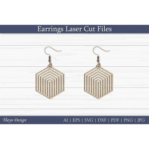 Earrings Laser Cut SVG Bundle