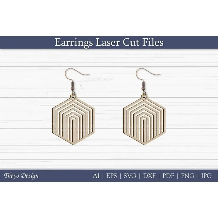 Earrings Laser Cut SVG Bundle