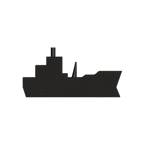 Cross Ship Embroidery Design