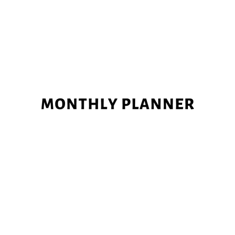 Monthly Planner Bundle