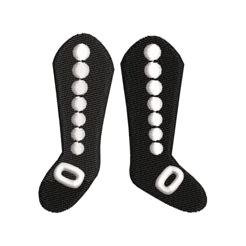 Shoes of Cowboy Embroidery Design