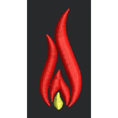 Flame Embroidery Design