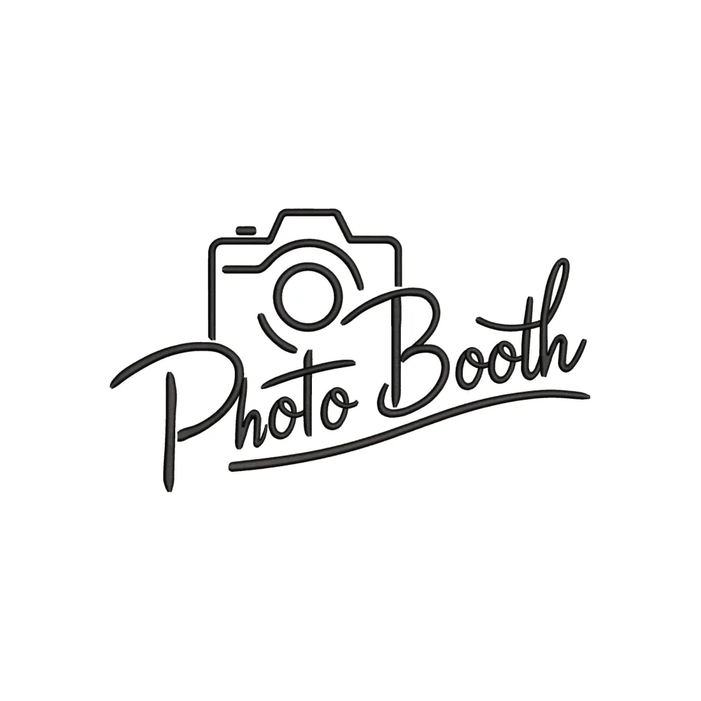 Photo Booth Embroidery Design