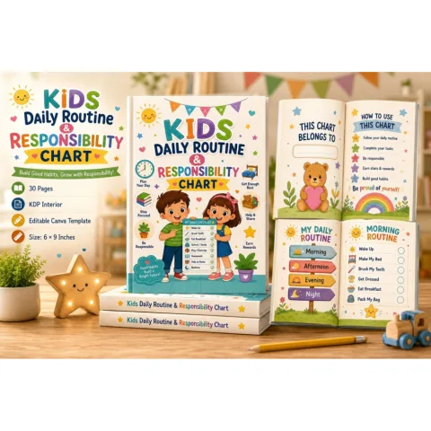 Kids Daily Routine Responsibility Chart