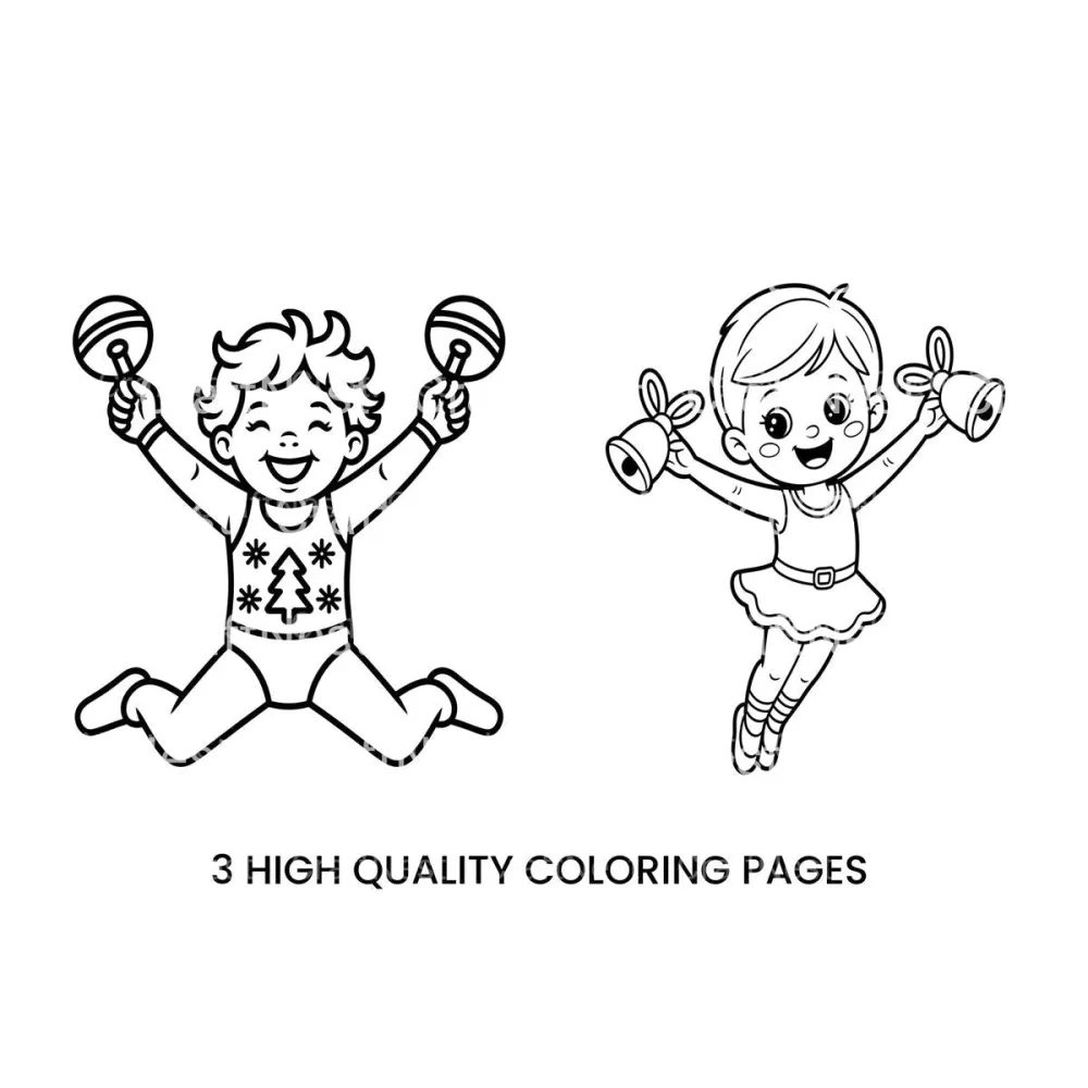 Happy Kids with Bells Coloring Books