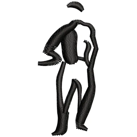 Man Embroidery Design