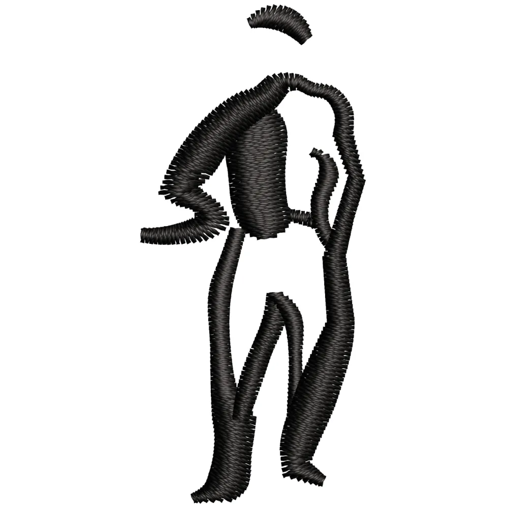 Man Embroidery Design