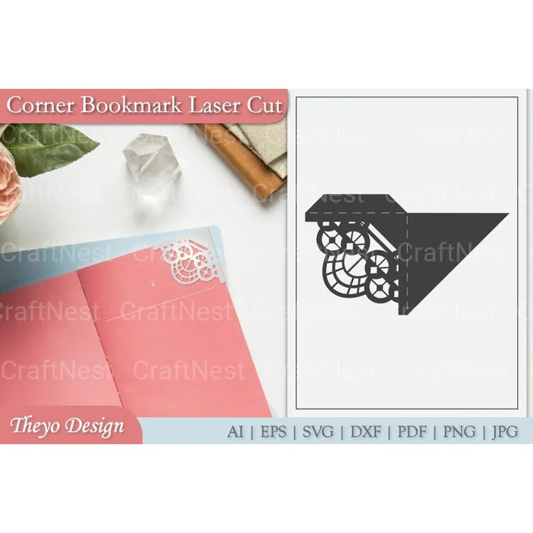 Mandala Corner Bookmark SVG