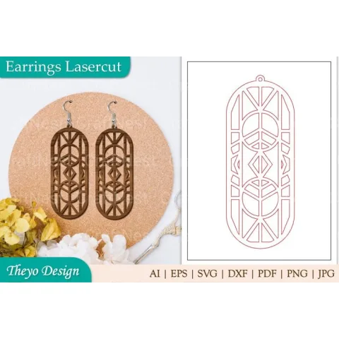 Earrings Lasercut SVG Bundle