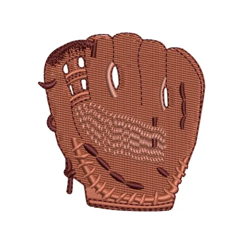 Baseball Glove Embroidery Design