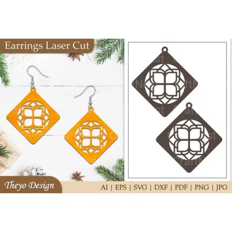 Lasercut Earrings SVG Bundle
