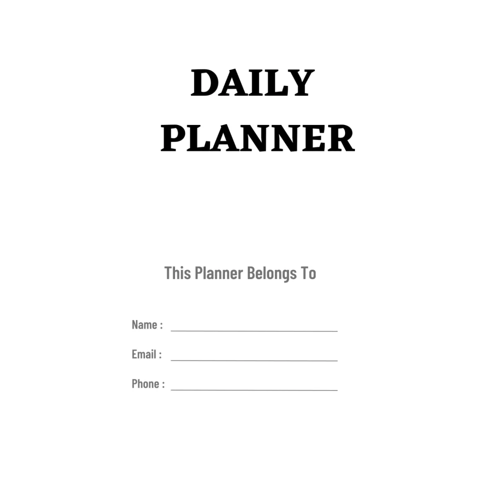 Daily Planner Bundle
