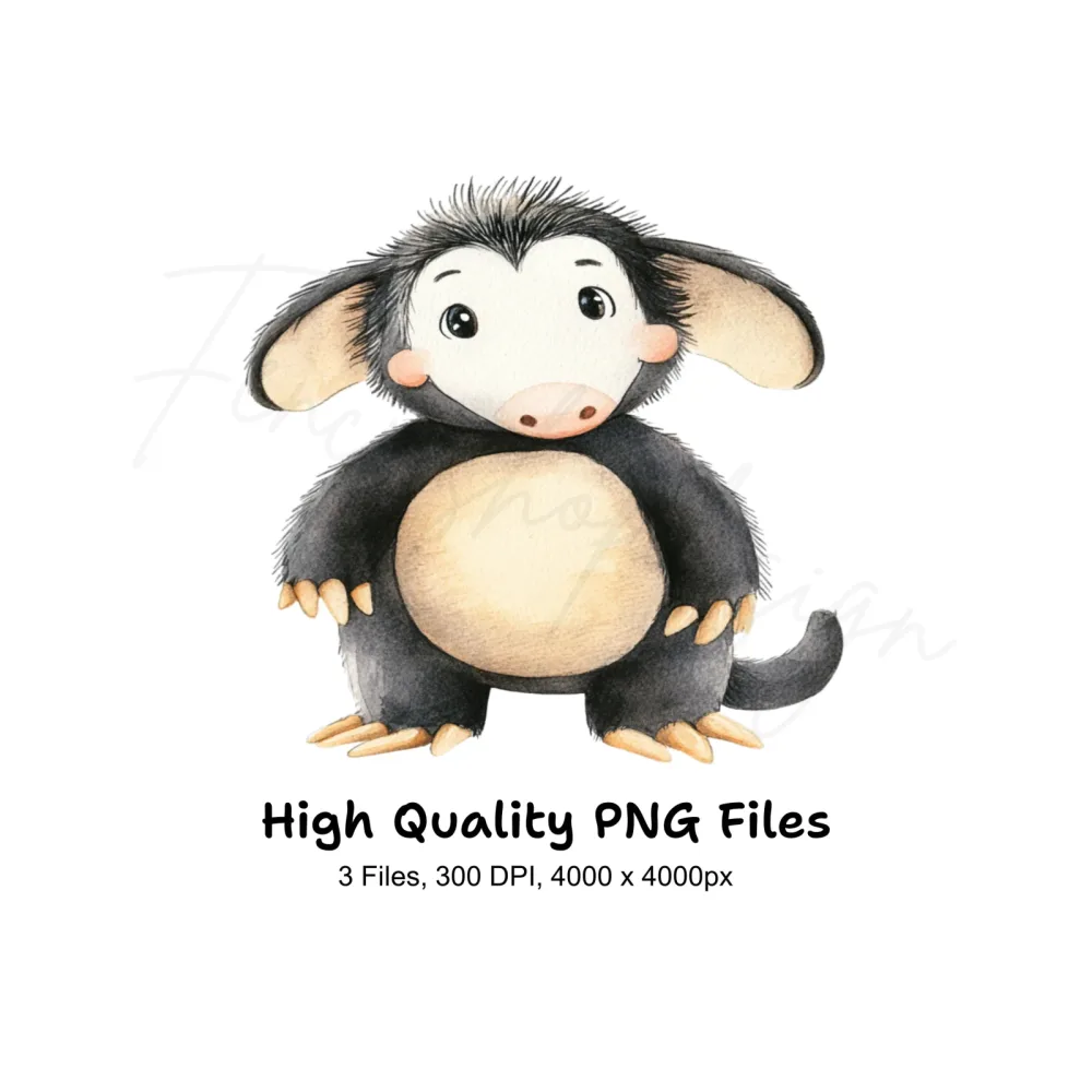 Cute Baby Monkey Clipart Bundle