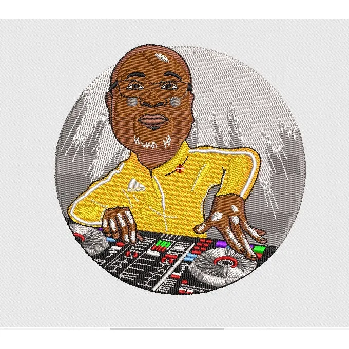 DJ Embroidery Design
