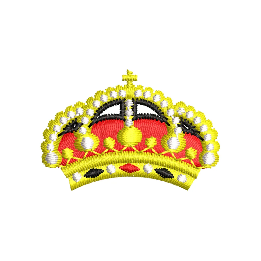 Rb Crown Embroidery Design