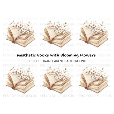 Blossom Book Clipart Bundle