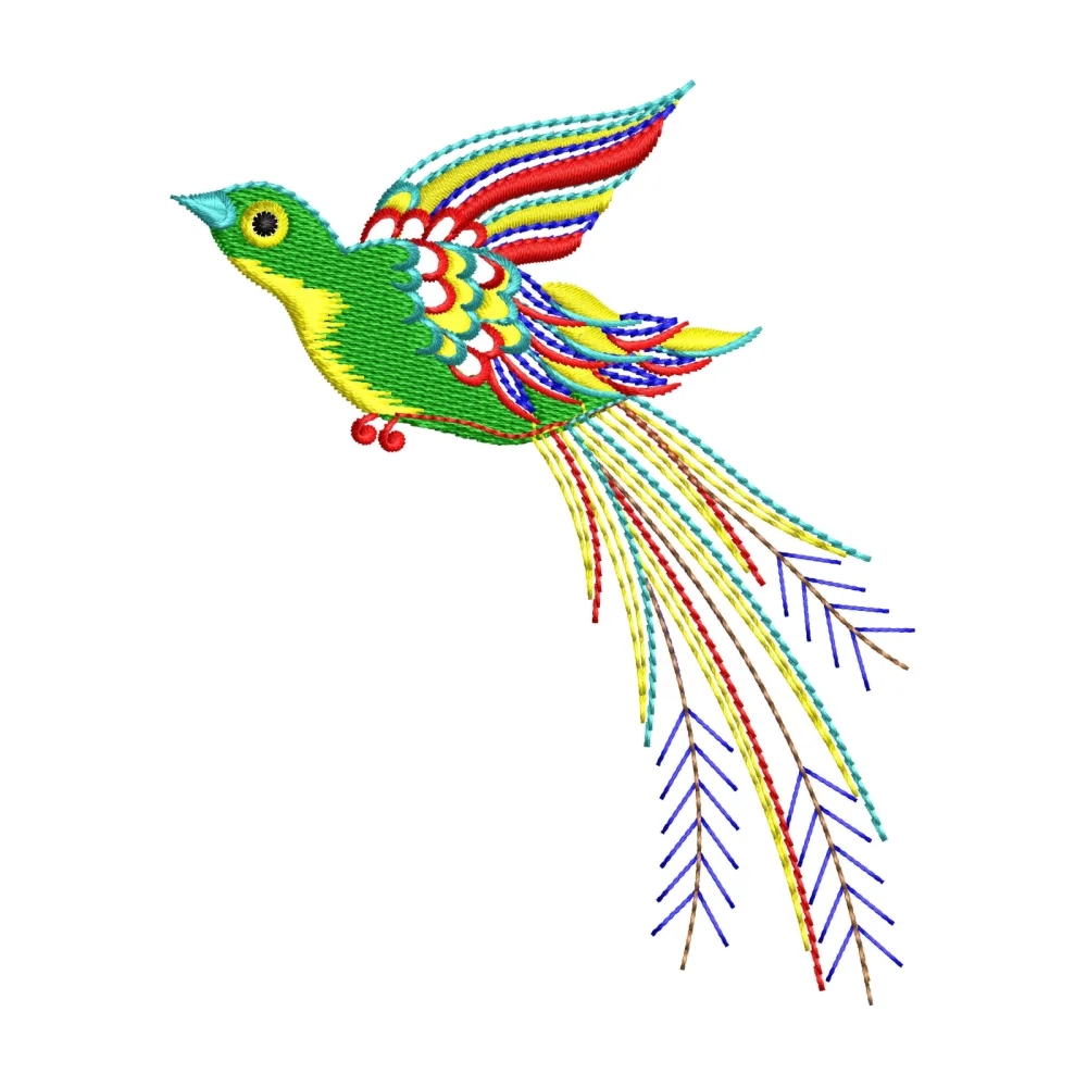 Humming Bird Embroidery Design