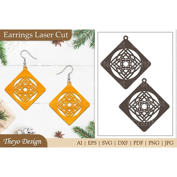 Earrings Lasercut SVG Bundle
