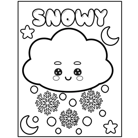 Weather Coloring Pages for Kids