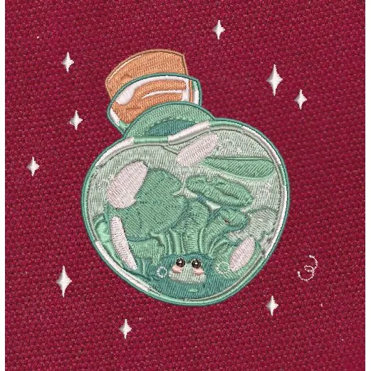 Terrariu Flask Stitch Embroidery Design