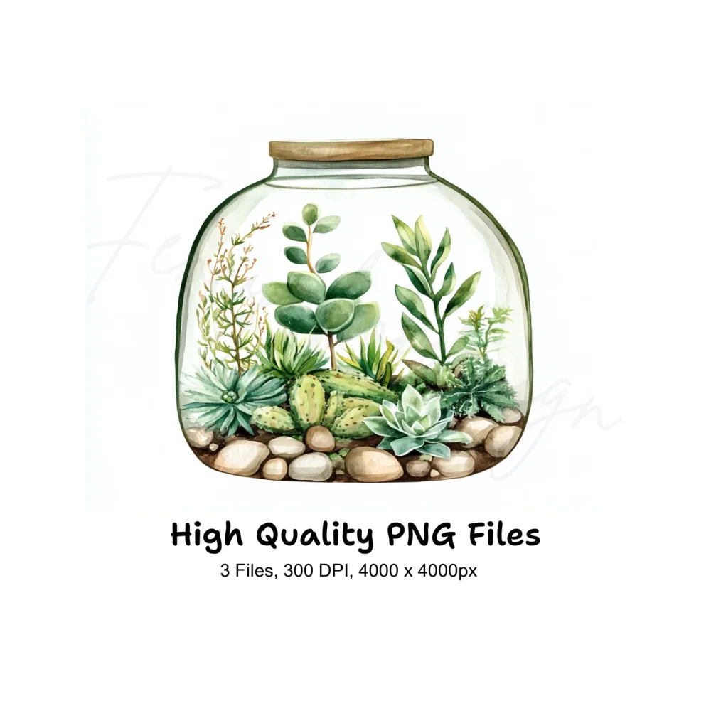 Terrarium Clipart Bundle