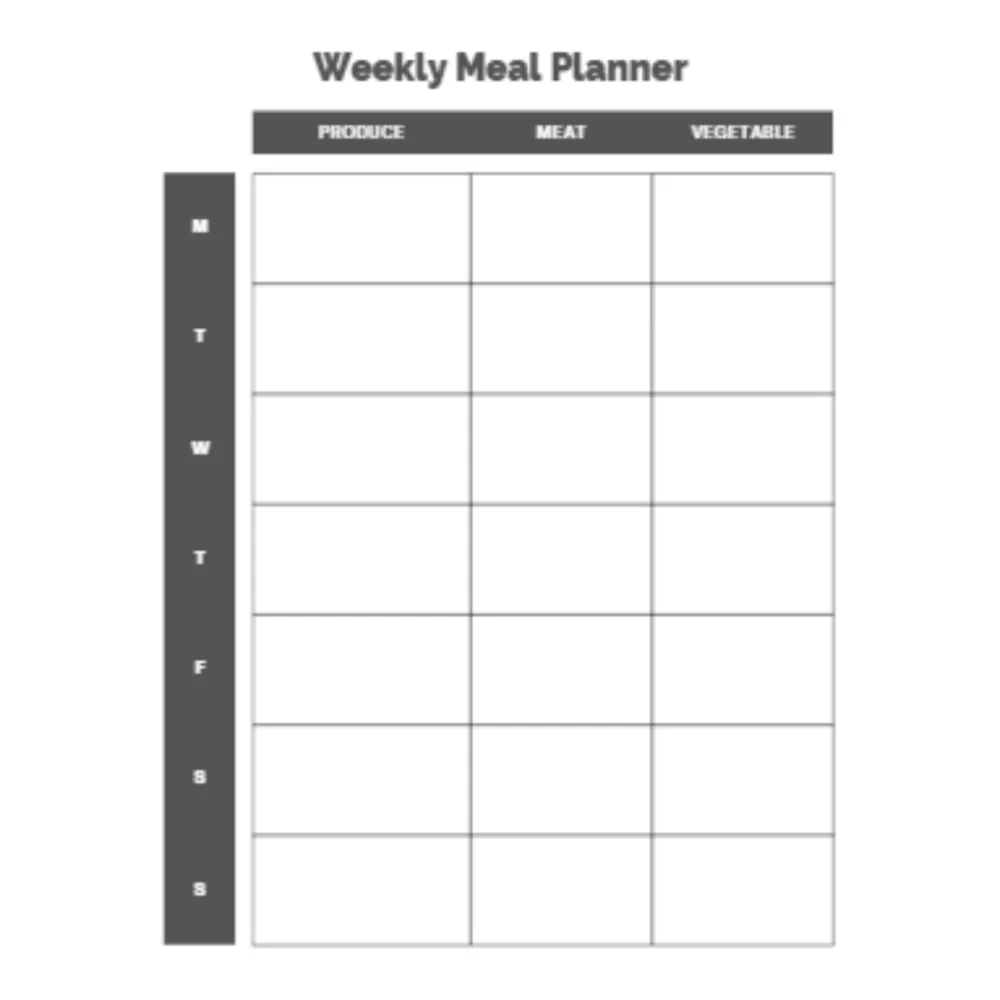 Weekly Meal Planner Bundle