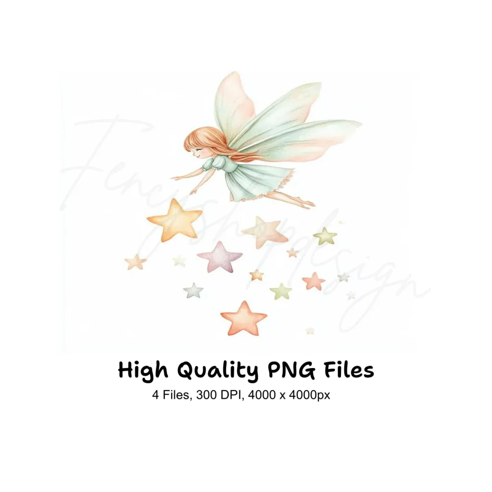 Fairies and Stars Clipart Bundle