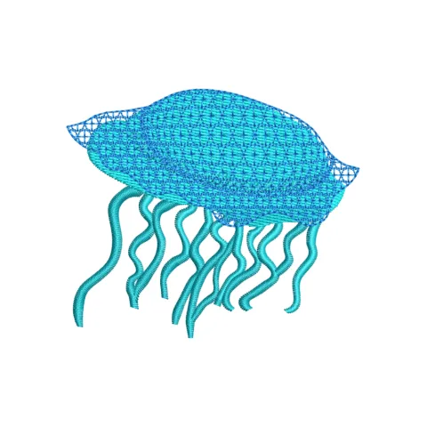 Jellyfish Embroidery Design