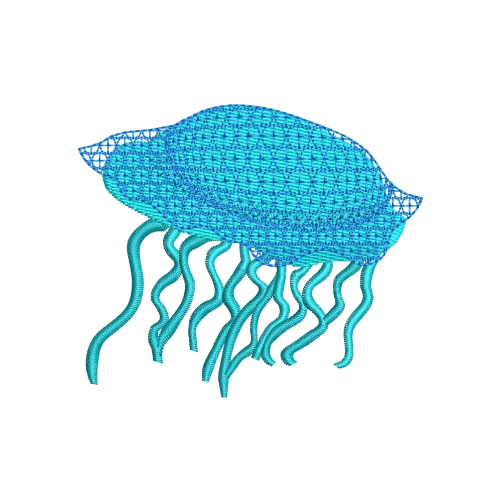 Jellyfish Embroidery Design