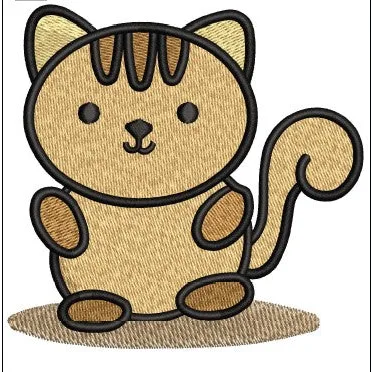Cat Embroidery Design