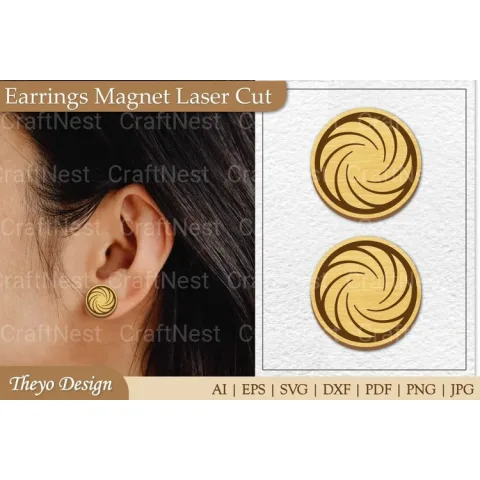 Earrings Magnet SVG Bundle