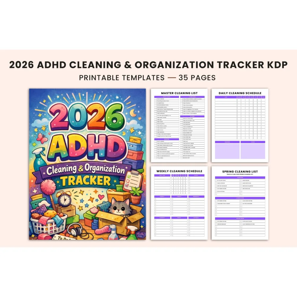 ADHD Cleaning Planner for Effective Organization